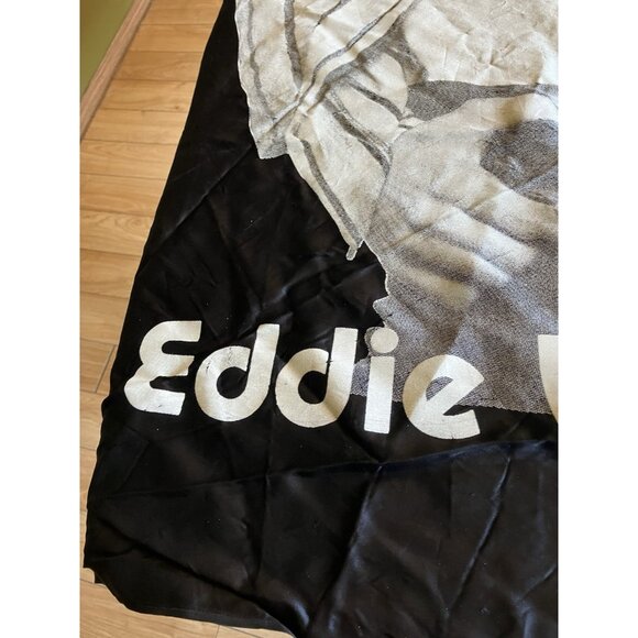 Vintage Black Flag/Banner Silk Wall Tapestry - Eddie Van Halen - Picture 4 of 14